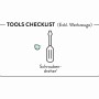 Symbol: Schraubendreher und Haken für die Montage des WC-Sitz Vouga.