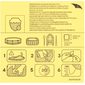 Bestway Reparaturflicken Selbstklebend Wasserfest 10 Stück