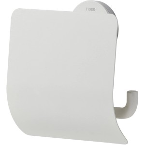 Tiger Toilettenpapierhalter Urban Weiß mit Deckel, schwenkbar.