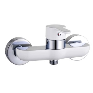 Eisl DIZIANI Duscharmatur in Weiß-Chrom: Moderne Einhebelmischbatterie für die Dusche.