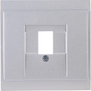 Silberne Kopp TDO-Abdeckung Malta für Telefon-Anschlussdose.