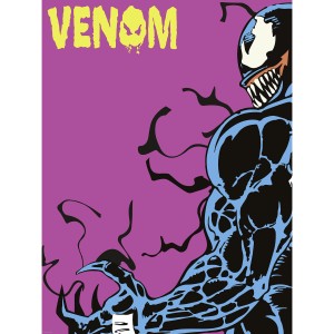 Komar Wandbild Marvel Venom Colourful Stare 30 cm x 40 cm Rosa