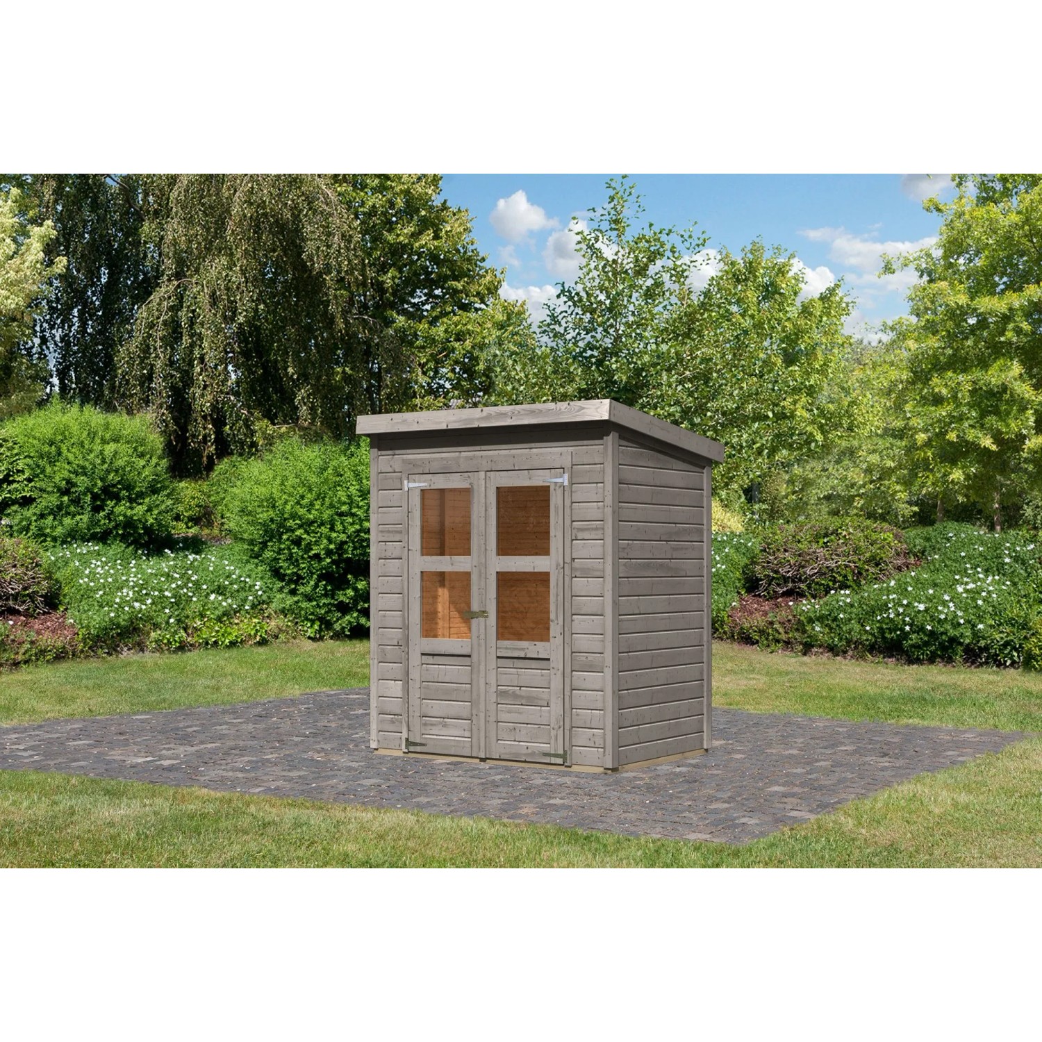 Karibu Gartenhaus Neuenburg 0 naturbelassen_2