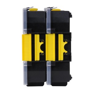 Stanley Sortmaster Doppelpack: Stapelbare Organizer mit 10 Fächern für Werkzeug und Kleinteile.