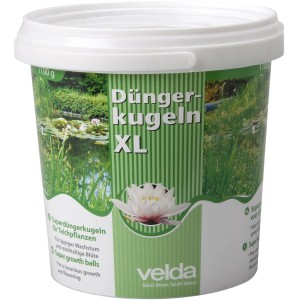 Velda Super Düngerkugeln XL im Eimer, Zubehör für Teichbepflanzung für üppiges Wachstum.