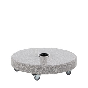 Doppler Expert Click-It Granitsockel 70 kg mit Rollen für Sonnenschirme.