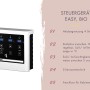 Steuergerät für Karibu Saunahaus Espen mit digitaler Anzeige und Einstellmöglichkeiten.