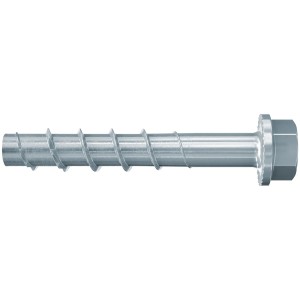Fischer Betonschraube UltraCut FBS II 8x90 mm mit Sechskantkopf und U-Scheibe.
