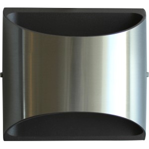 Moderne LUTEC LED-Außenwandleuchte aus Edelstahl für Fassade & Hauswand.