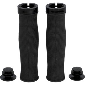 Fischer Ergo MTB Lenkergriffe, schwarz, für Mountainbikes. Griffe mit Endstopfen.