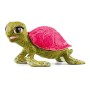 Schleich Kristall Schildkröte, detailgetreue Spielfigur mit pinkem Panzer für Kinder.