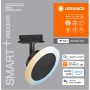 Ledvance Smart+ Schienensystem, schwarz, Ø 12cm. Smarte, runde Schienenleuchte mit WiFi.