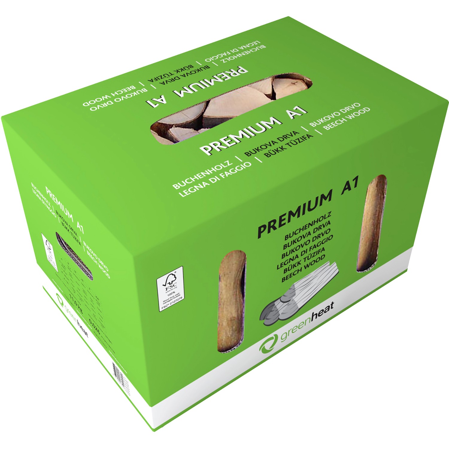 Greenheat Kaminholz trocken in Karton 11 kg kaufen bei OBI