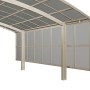 Ximax Carport Seitenwand 2 Module Edelstahl-Look 150 cm Sonderfertigung