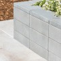 Diephaus Abdeckplatte Patea Quarz mit Glimmer, 45x22,5x5cm, als Mauerabdeckung mit Bepflanzung.