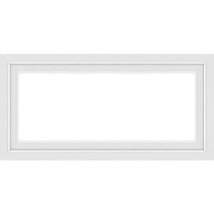 Weißes Kunststofffenster, 100x80 cm, 3-fach Verglasung, links öffnend, Uw-Wert 0,9 W/m²K.