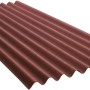 Onduline Base Bitumenwellplatte in Rot, 2000x855 mm, für Bedachung von Gartenhäusern & Carports.