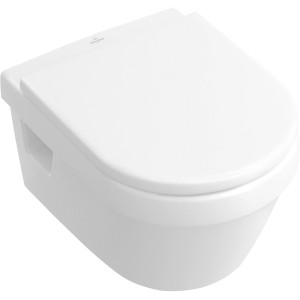 Villeroy & Boch Architectura Wand-WC, Tiefspüler, spülrandlos, Weiß mit CeramicPlus Beschichtung.