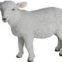 Stehendes Deko-Lamm, 23 cm, aus Polystone für die Gartendekoration.