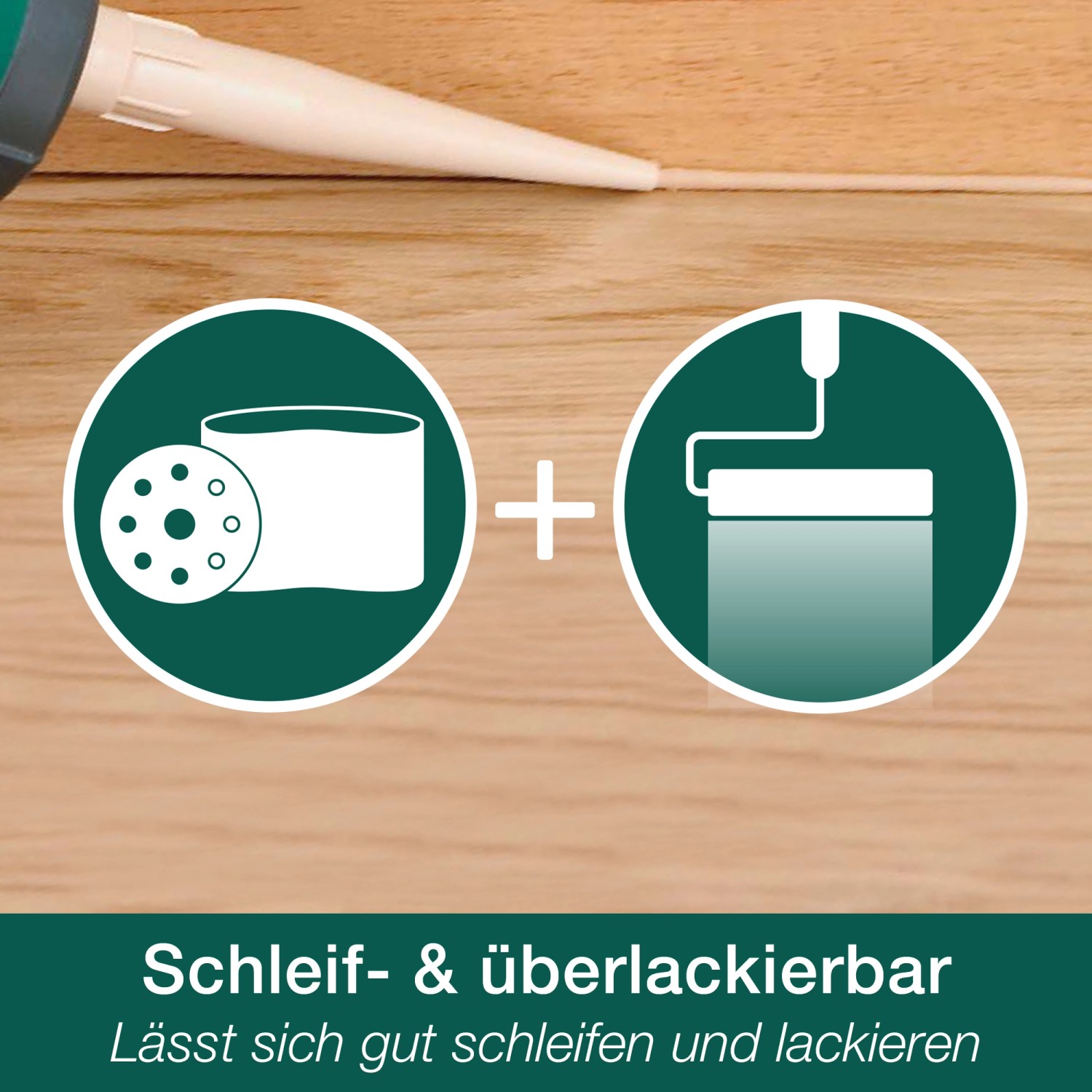 Bona Home Fugendicht Fichte, Kartusche. Anwendungsbeispiel: Fugenversiegelung an Holzboden.