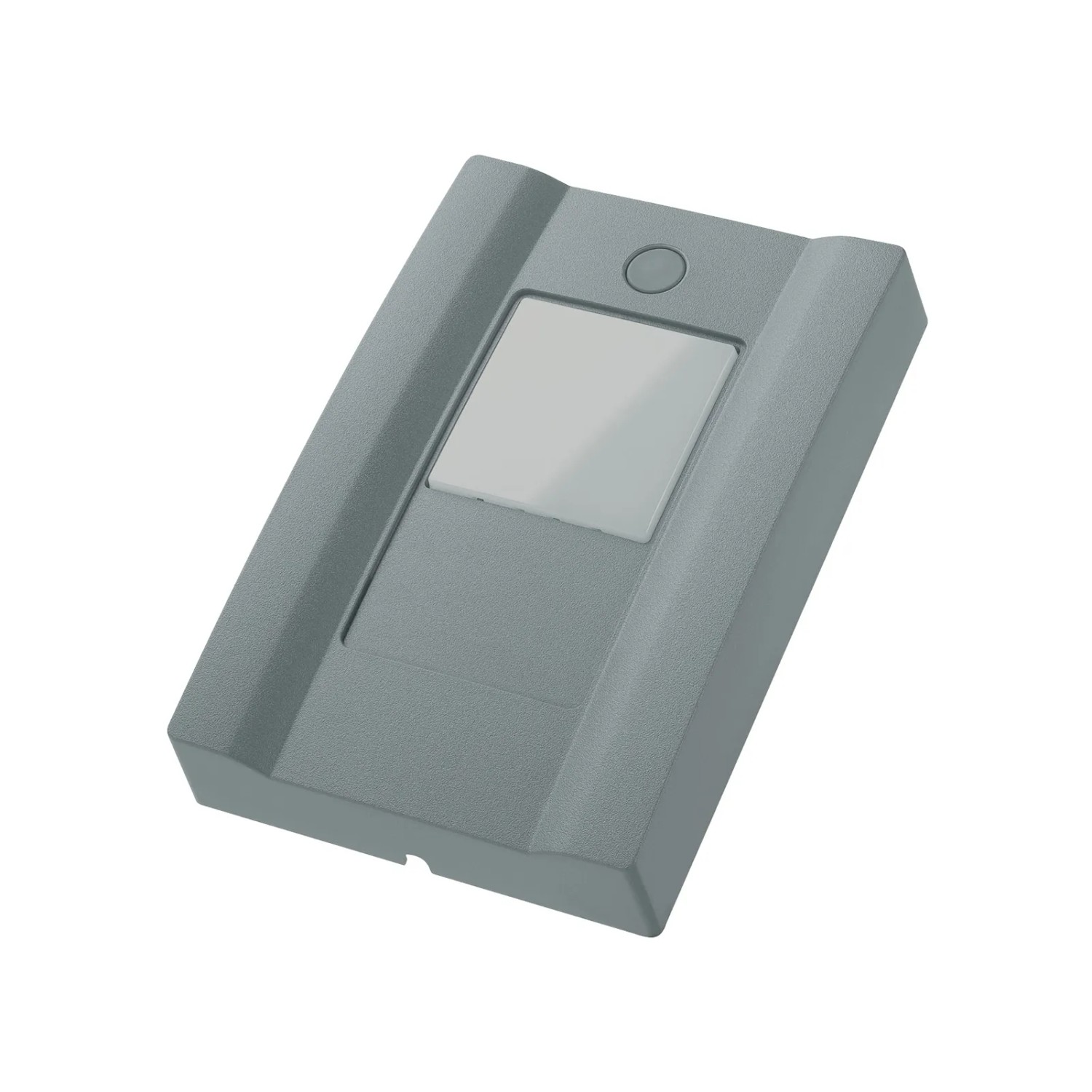 EcoStar Garagentor-Bedienelement in Grau mit Taster und Display.