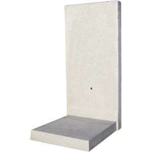 Diephaus L-Stein bewehrt, grau, 155x100x85x12 cm, für Einfassungen und Mauersysteme.