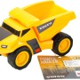 Gelber Volvo Power Kipplaster aus Kunststoff, robustes Spielzeug für Kinder.