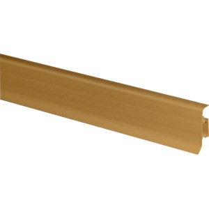 Sockelleiste KU050 in Buche Optik, 50x22,5x2500 mm, mit Kabelkanal.