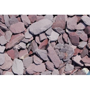 Schieferplättchen Provence, 30-60 mm, Zierkies für Gartenwege und Beete.