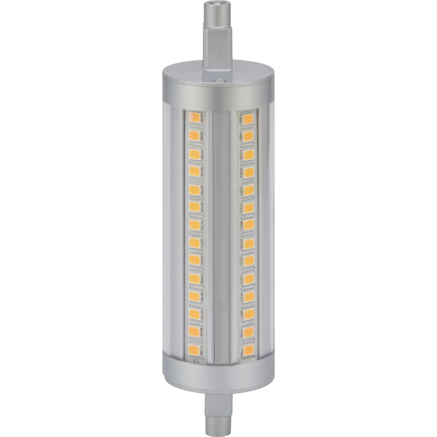 R7S LED Leuchtmittel 13W, warmweiß, für Innenräume.