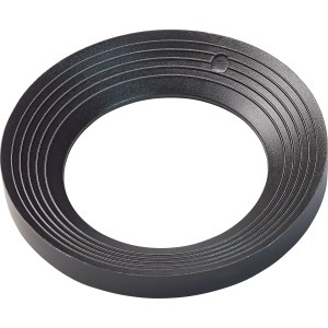 Schwarzes Dichtungsstopfventil 1 1/2 aus Gummi für Siphondichtungen.