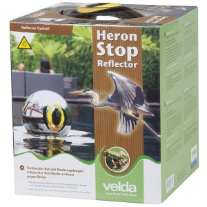 Velda spiegelnde Kugel Heron Stop Reflector Ø 15 cm, Teichdeko zur Reiherabwehr.