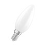 Osram LED-Leuchtmittel E14 in Kerzenform, 3,4W, mattweiß, für dekorative Beleuchtung.