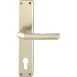 Hoppe Langschild-Garnitur Birmingham PZ Alu Neusilber für Innentüren.