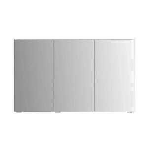 Sieper Spiegelschrank SPS-KHX 120, 120 cm breit, Holzdekor Weiß, mit drei Spiegeltüren.