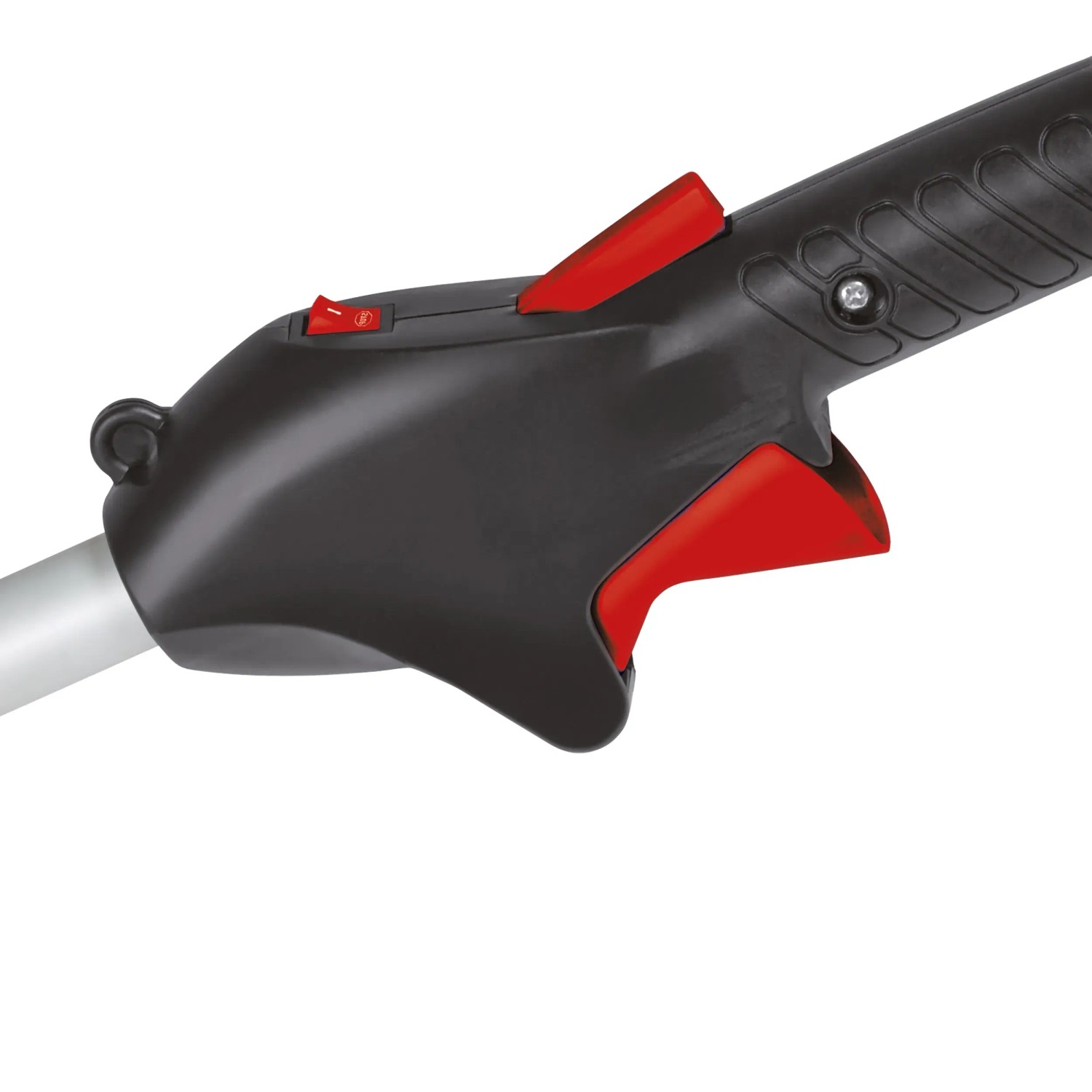 Detailaufnahme: Bedienelemente des Einhell Benzin-Multifunktionswerkzeug GC-MM 52 I AS.