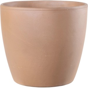 Deroma Egg Pot Pflanztopf, Ø 15,9 cm, Terrakotta, atmungsaktiv und frostbeständig.