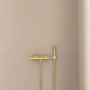 Ideal Standard Brausehalter Idealrain Atelier, rund, gebürstetes Gold, zur Wandmontage.