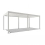 Weide E-Deluxe | elektrische Pergola mit LED | Voll Aluminium | 3 x 6 M | motorisiertes Lamellendach weiß_2