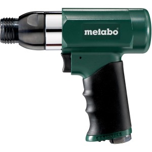Metabo Druckluft-Meißelhammer DMH 30 Set, grüner Drucklufthammer mit Zubehör für Kompressoren.