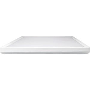 Quadratisches, weißes E2 Elektro Aufbau-LED-Panel Twice² Up & Down Q, 30x30 cm, für Deckenleuchten.
