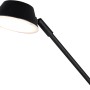 Detailaufnahme der schwarzen LED-Stehleuchte Haora mit Touch-Dimmer und schwenkbarem Lesearm.