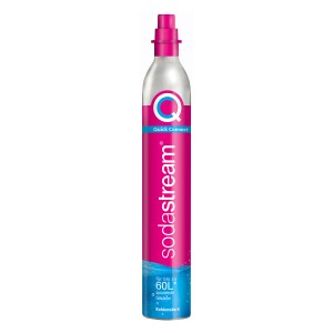Sodastream Quick-Connect CO2-Zylinder, rosa, für bis zu 60L Sprudelwasser. Zum Tauschen geeignet.