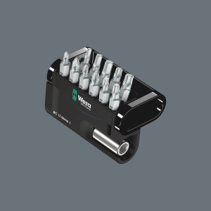 Wera Bit-Check Metall, 12-teilig. Bitset mit Universalhalter und zähharten Bits für Metallanwendungen.