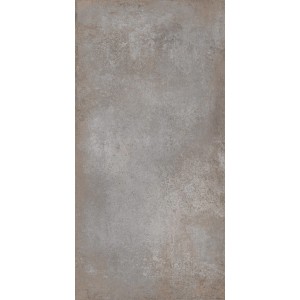 Terrassenplatte Feinsteinzeug Rust Grau, 60x120 cm, matte Oberfläche.