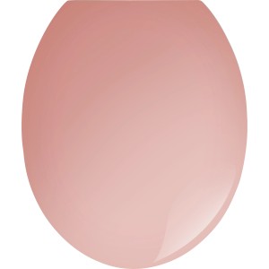 WC-Sitz Pescado in Pink-Roségold mit Absenkautomatik aus Duroplast.