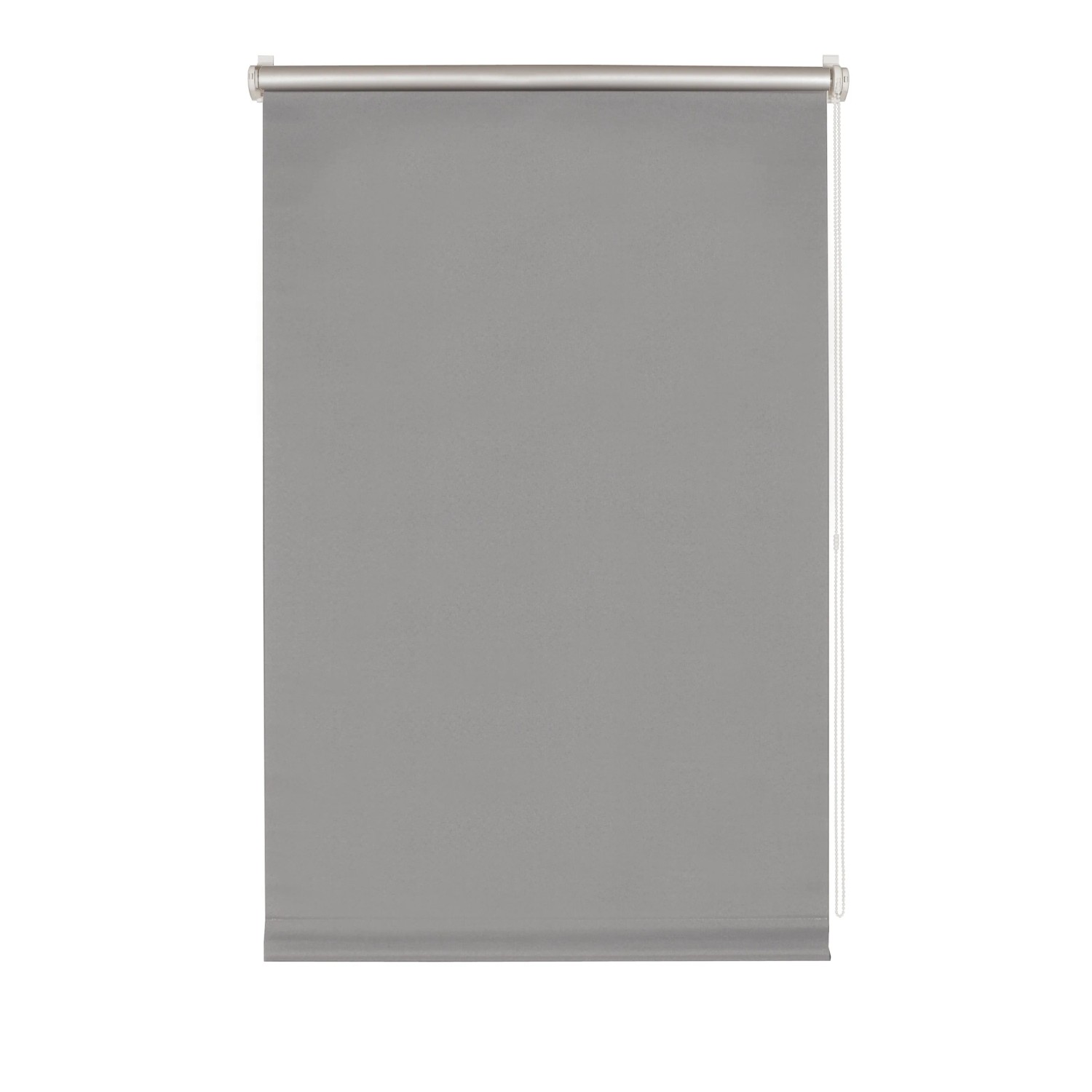 Graues Gardinia Rollo EasyFix Thermo, 90x210 cm, zur einfachen Montage ohne Bohren.