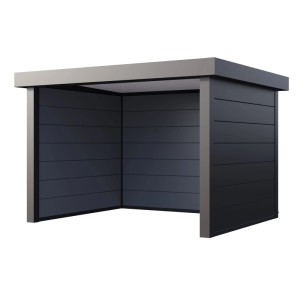 Anthrazitfarbener Pavillon Singolo 3630 (358x298 cm) von Telluria.