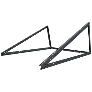 Schwaiger Ständerwerk für 1 Solarmodul, verstellbar, aus Aluminium, in Schwarz.