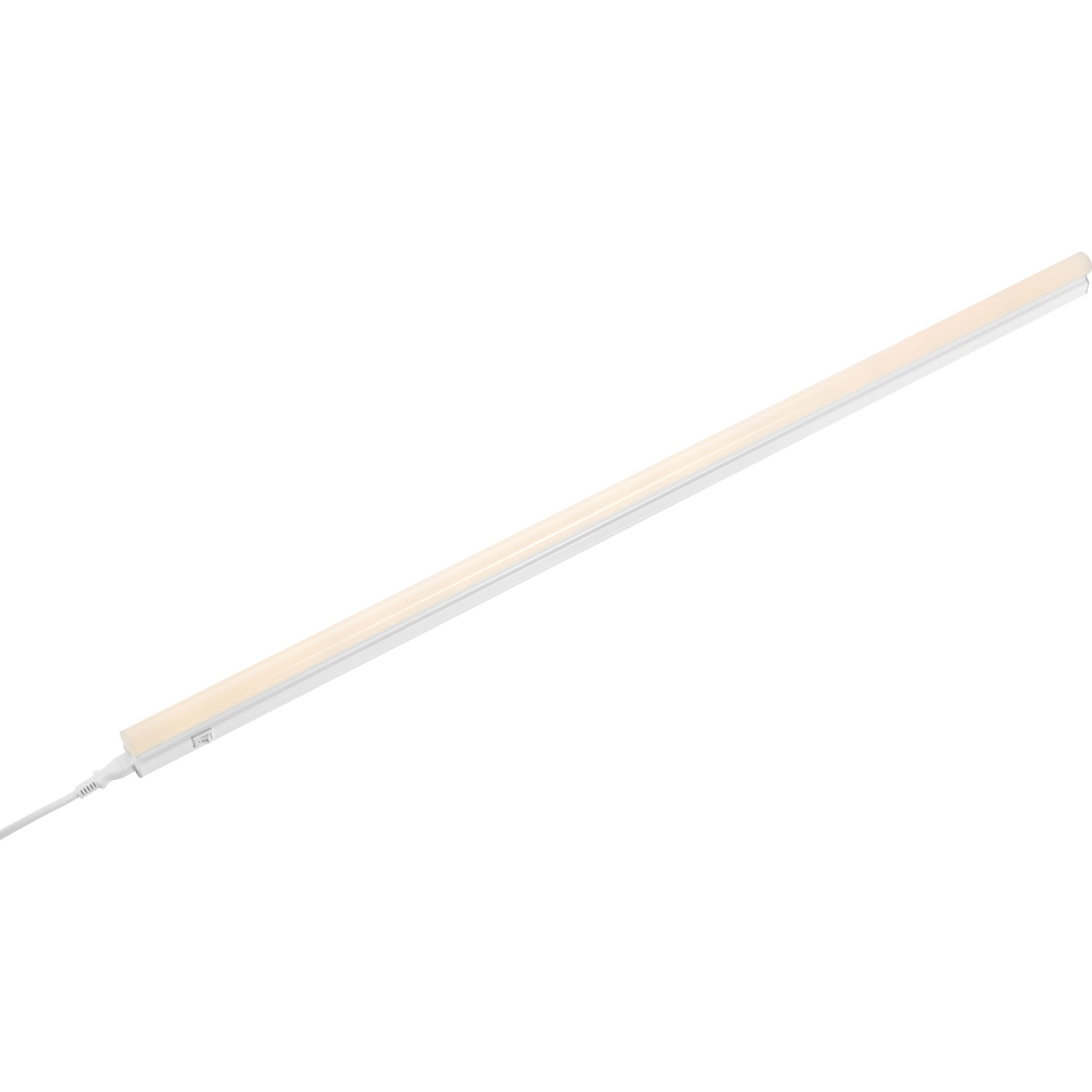 Weiße LED-Lichtleiste zur Küchenbeleuchtung, variabel einstellbar.